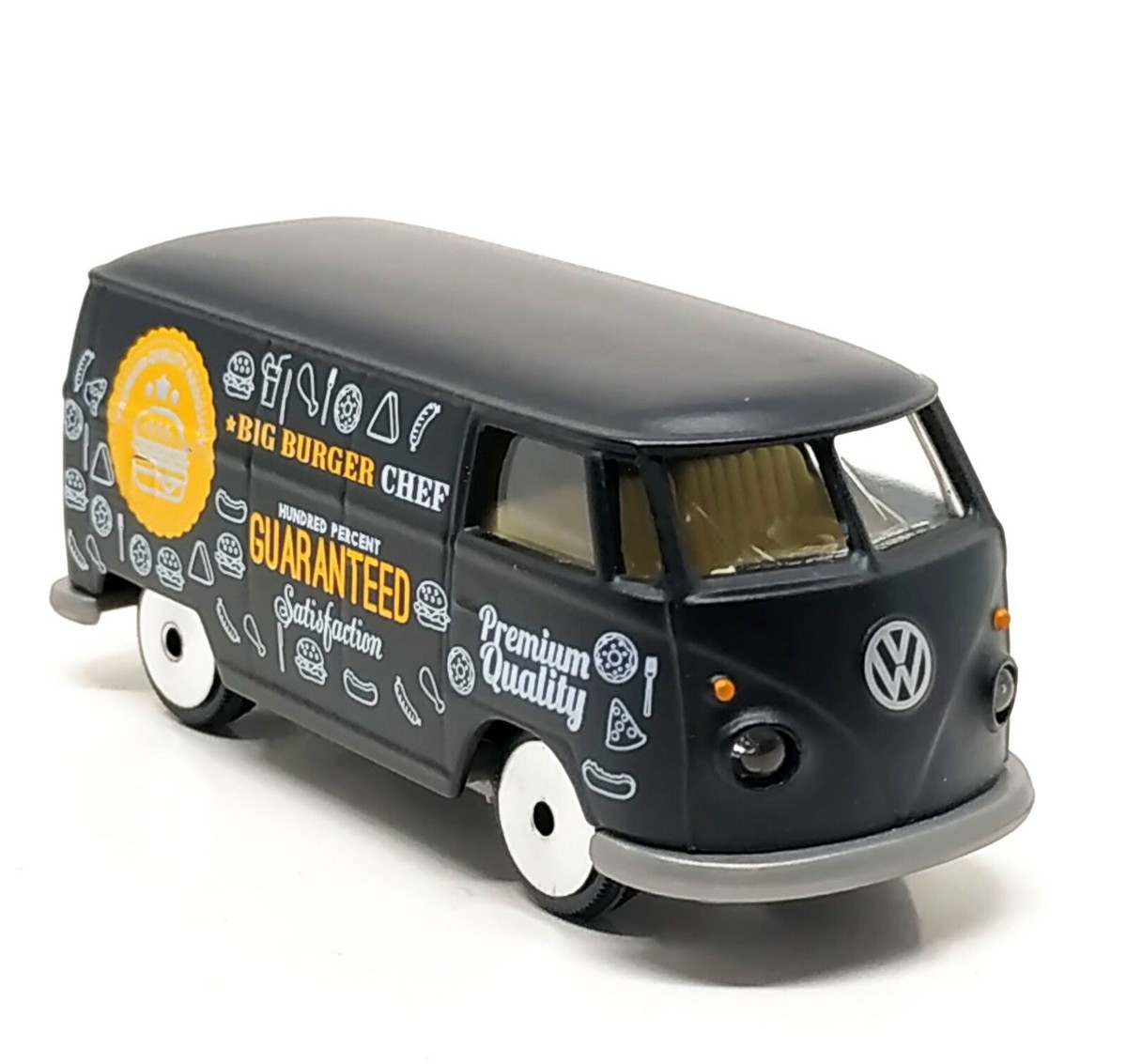Majorette Volkswagen T1 Big Burger Matte Black 1/59 (3