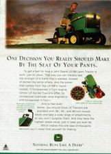 1994 Vintage Print Ad John Deere LX188 Lawn Tractor Man Riding Garden Grass