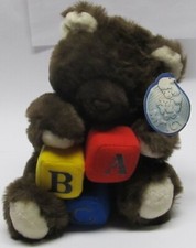 VINTAGE 9" LEMONWOOD ASIA BROWN ABC TEDDY BEAR CUB