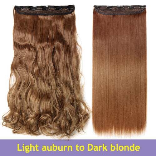 Long Curly Wavy One Piece Clip in Real as Human Hair Extensions Natural THICK US - Picture 64 of 76