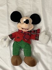 Disney Store Mickey Mouse 17" Plush 2012 Christmas Holiday