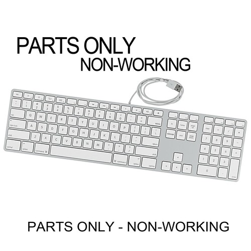 FÜR TEILE oder REPARATUR - 10 X APPLE Original Tastaturen - verkabelt weiß/silber A1243 - Bild 3 von 10