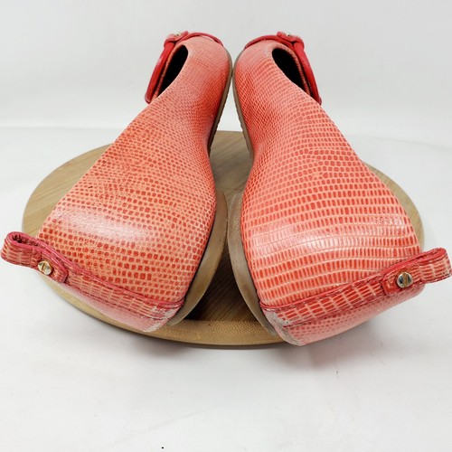 Tory Burch Mini Miller Womens 9.5 Lizard Print Leather Ballet Flat Slip On Shoes - Picture 10 of 16