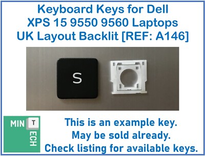 Tastatur Ersatz Tasten für Dell XPS 15 9550 9560 Laptops UK Layout Hintergrundbeleuchtung