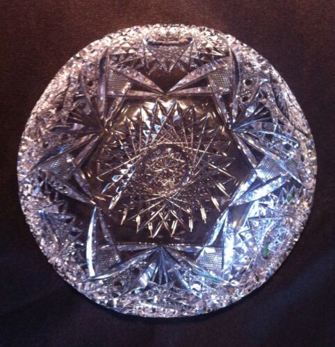 ABCG Cut Glass Bowl 7 3/4" - Picture 4 of 7