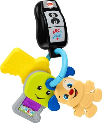 Fisher-Price Baby & Toddler Toy Laugh & Learn Play & Go Keys with Lights &...