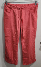 Grey's Anatomy Women's Medical Scrub Pants Coral Pink Style 4232P Size S Petite
