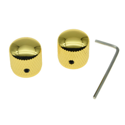 2er-Pack Gold 20 mm Set Schraube P Bassgitarre Knöpfe Kuppel Knöpfe für Präzision P Bass