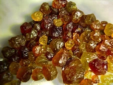 Mali Garnet golden yellow green mixed facet grade crystal  100 carats