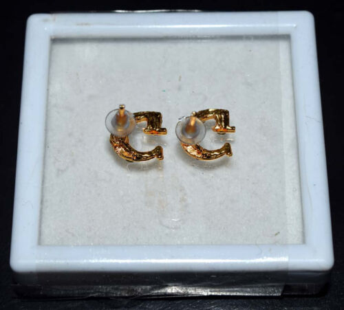 Pendientes iniciales en latón, letra del alfabeto "G" regalo para ella, regal... - Imagen 4 de 4