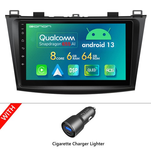 For Mazda 3 10-13 9" Car Radio Stereo 6+64 Android 13 Wireless CarPlay GPS Audio - Picture 30 of 34