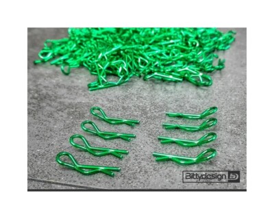 Bittydesign Karosserie Clips Kit 8 Stück grün BDYBC-8GR 