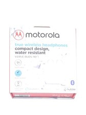 Motorola Verve Buds 110 True Wireless Earbuds  Bluetooth Headphones Black/White