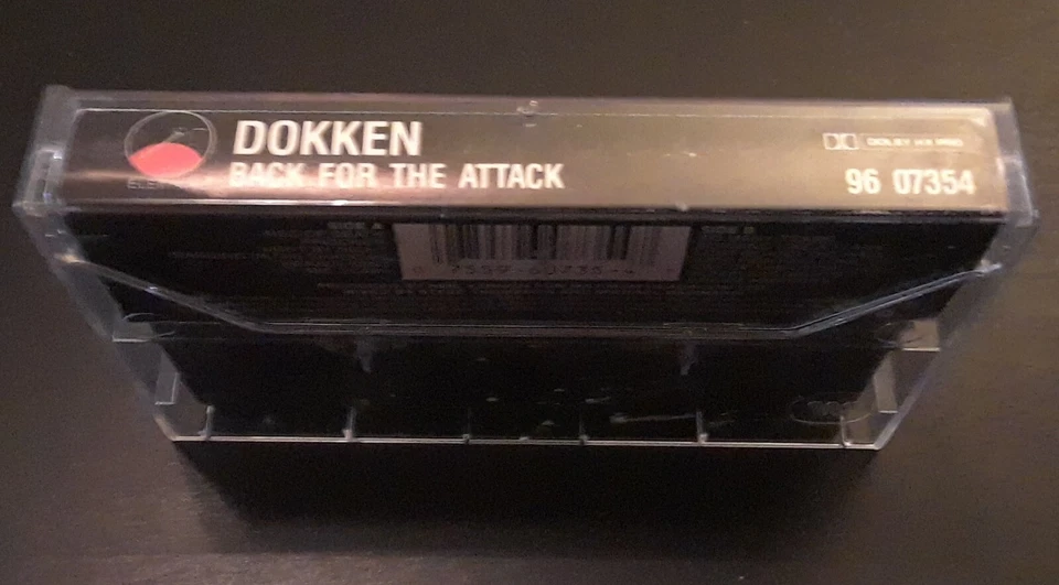 Dokken: Back For The Attack 1987 Elektra/Asylum OG Canadian Import Cassette VG+ - Image 3 of 4