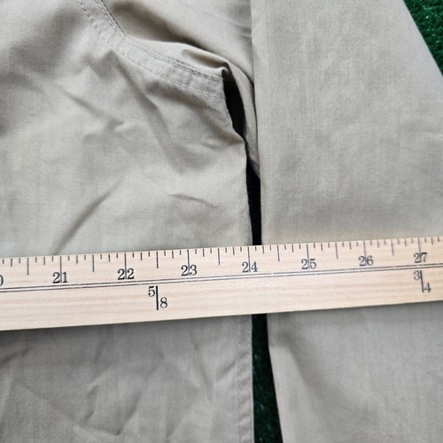 Avirex Shirt Mens XL Beige Khaki Long Sleeve Aviation Flight Military Button Up - Picture 6 of 9