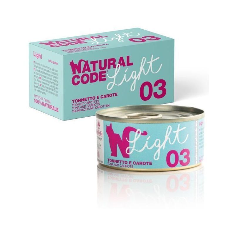 Natural code light 03 tonnetto e carote 4x70gr