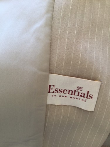 Jacket and Skirt - Beige pinstriped - size 14 - Picture 5 of 8