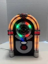 Ueme Retro Tabletop Jukebox with Bluetooth, FM Radio, AUX-in Port 14.5"