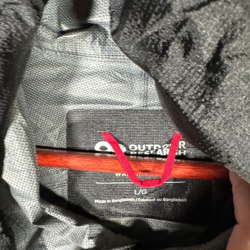 Outdoor Research Jacket Womens L Black Helium Rain Jacket Lightweight Ripstop 65 - Picture 5 of 9
