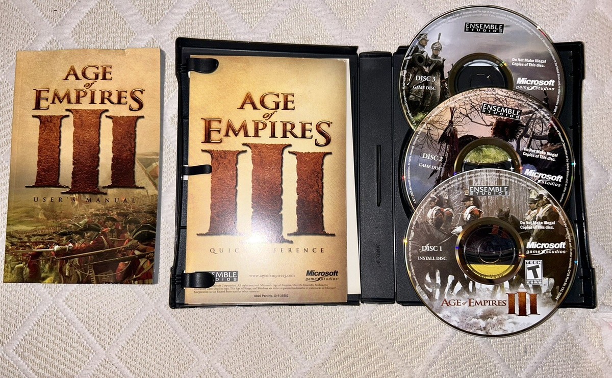 Age of Empires III (Windows PC, 2005) Complete in Box Great