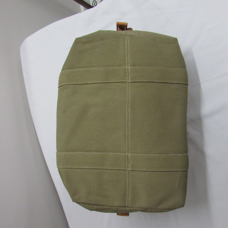 Dooney & Bourke 1975 Women Vintage Duffle Tote Bag Purse Olive Green