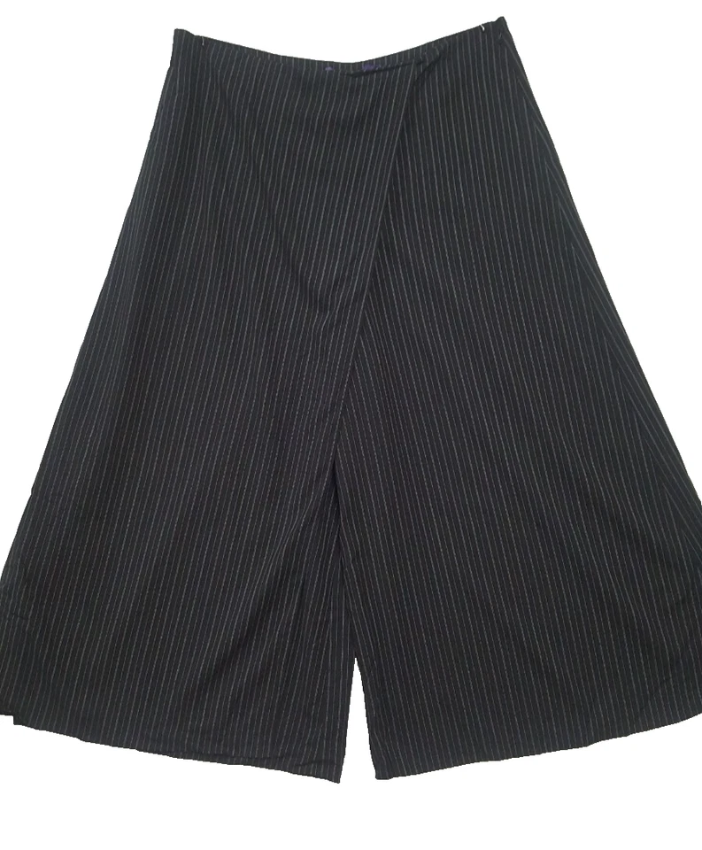 Polo Ralph Lauren, Purple Label Pleated Wide Leg Pants, Black, 12