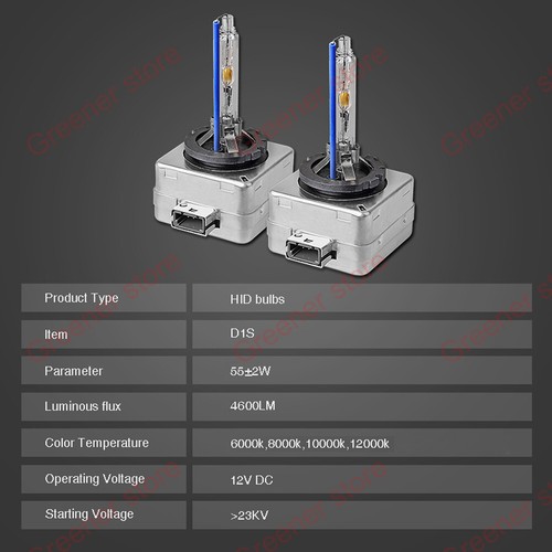 35W 55W D1S D2S D3S D4S 5K 6000K 8000K 10000K Car HID Headlight Xenon Lamp Bulb - Picture 15 of 21