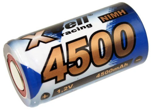 1 x XCell Racing Ni-MH 4500mAh 1,2V Sub C X4500SCR Akku Modellbau