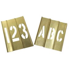 Zoro Select 20Y519 Stencil Kit, Combination Set, A Thru Z, 0 Thru 9,, 20Y519