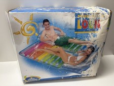 Intex The Wet Set Double Fun 2 Person Lounge Pool Float 81x62 Inflatable Openbox
