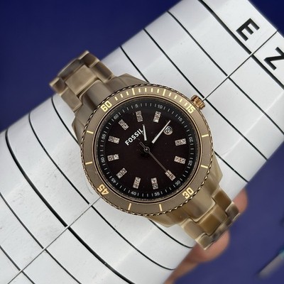 Fossil Stella Mini Watch Women 31mm Black Brown #1.11