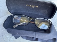 Coach HC6082 Women's Black Rectangular Full Rim Eyeglass Frames 53-17-135