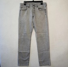 VTG Levis 501 Jeans Mens 32x31 Gray Denim Light Wash Straight Leg Grunge Y2K
