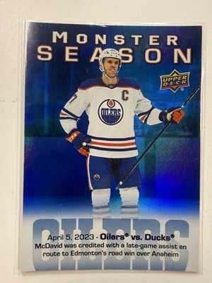 Connor McDavid, Edmonton Oilers, Monster Season, UD Serie 2, 23-24 #MS-79 