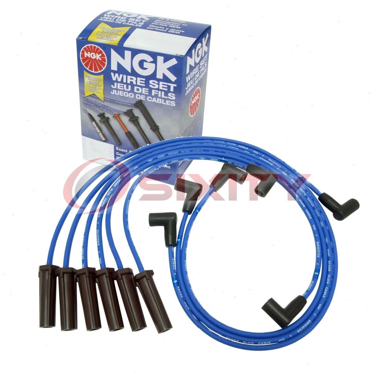 NGK 51032 RC-GMX086 Spark Plug Wire Set for XS10393 XS10305 XS10255 XS10232 pz