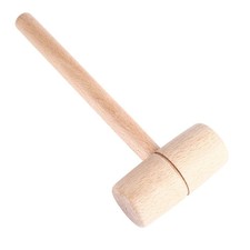 Wooden Mallet Hammer Carpenter Solid Beech Wood Round Head Woodworking Hand Tool