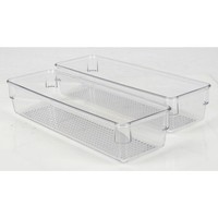 12X Organizer Box Aufbewahrungsbox 2Er-Set Ca. 24X8X5 Cm Kompakte Aufbewahrung