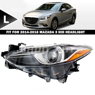 Driver Side HID Headlight Assembly For 2014-2016 Mazda 3 BHN251041B MA2502145