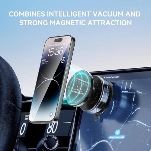 Pour Magsafe Support Téléphone Voiture Aspirateur Magnétique 360 Rotation pour iPhone - Photo 4 sur 19