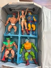 Vintage 1980s Masters of the Universe MOTU He-Man Figure Lot Battle Cat Man-At-A