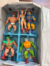 Vintage 1980s Masters of the Universe MOTU He-Man Figure Lot Battle Cat Man-At-A