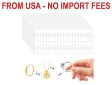 1000 Pieces Jewelry Price Tags Stickers - Self Adhesive White Blank Labels for N