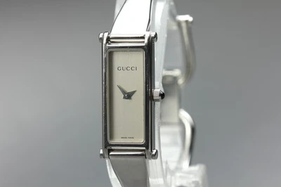 [Exc+5] Gucci 1500L 12mm Silver Dial Quartz Bangle Women’s Watch From JAPAN - Image 1 of 4