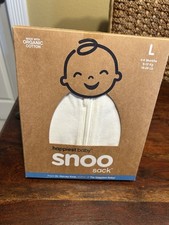 Happiest Baby Organic Cotton SNOO Sleep Sack in Ivory L 4-6 Mnths Comforting NEW