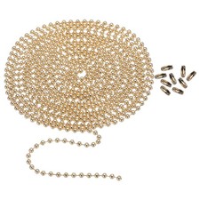 120 Inch Ball Chains, 3.0mm Ball Chain Bead with 18 Pcs Matching Connector Clasp