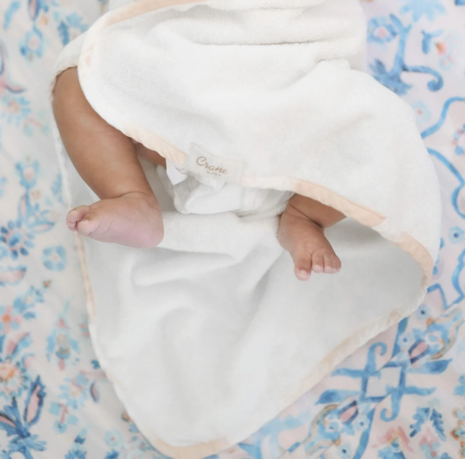 Toalla con Capucha - 100% Algodón y Tela de Terry, Rosa Tie-Dye, 30" x 30", Bebé con Capucha... Foto 4 de 4