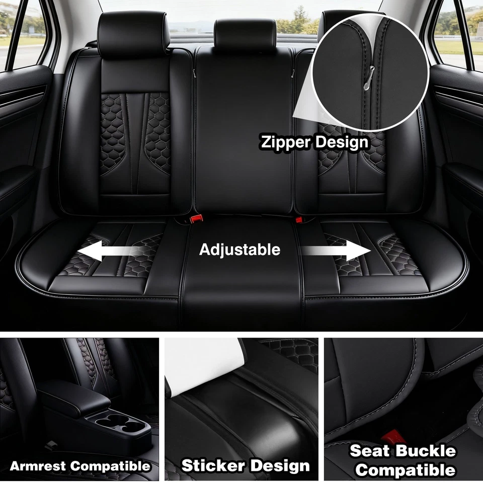 For Dodge Ram 2019-2025 1500 2500 3500 Pickup Napa Leather Car Seat Covers Foto 3 de 4