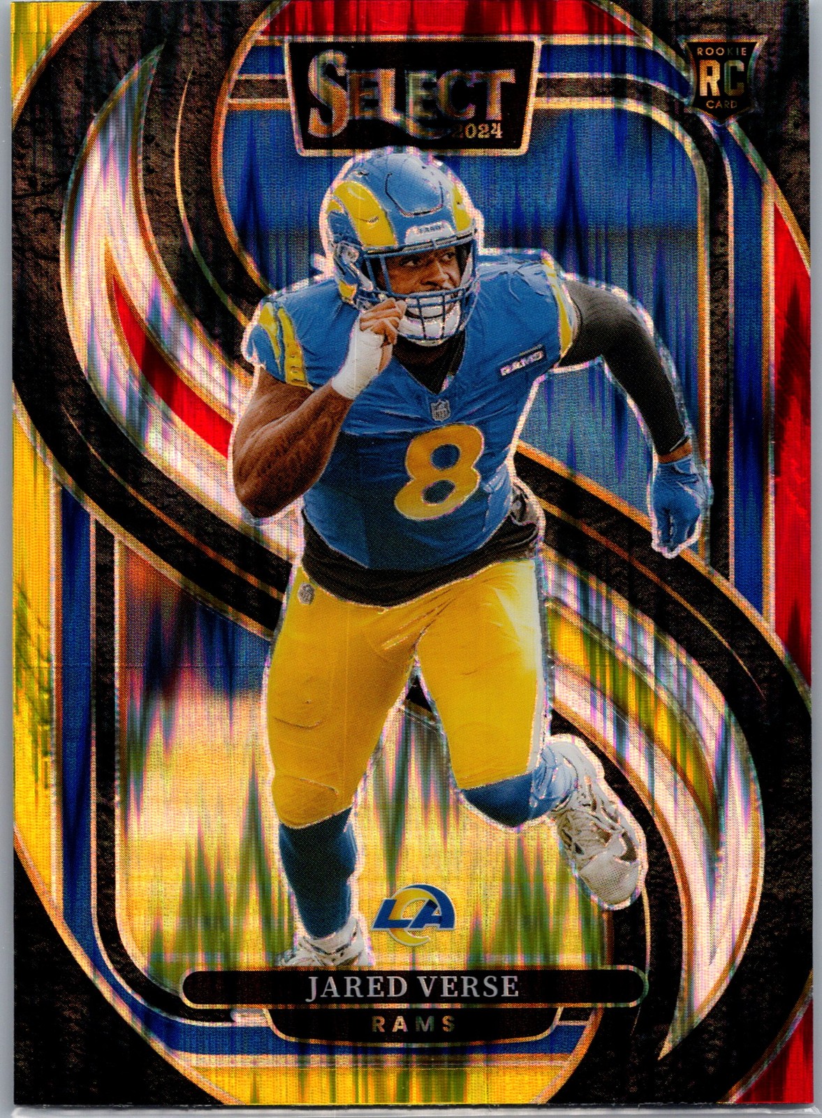 Jared Verse Panini Select #132 Red & Yellow Shock