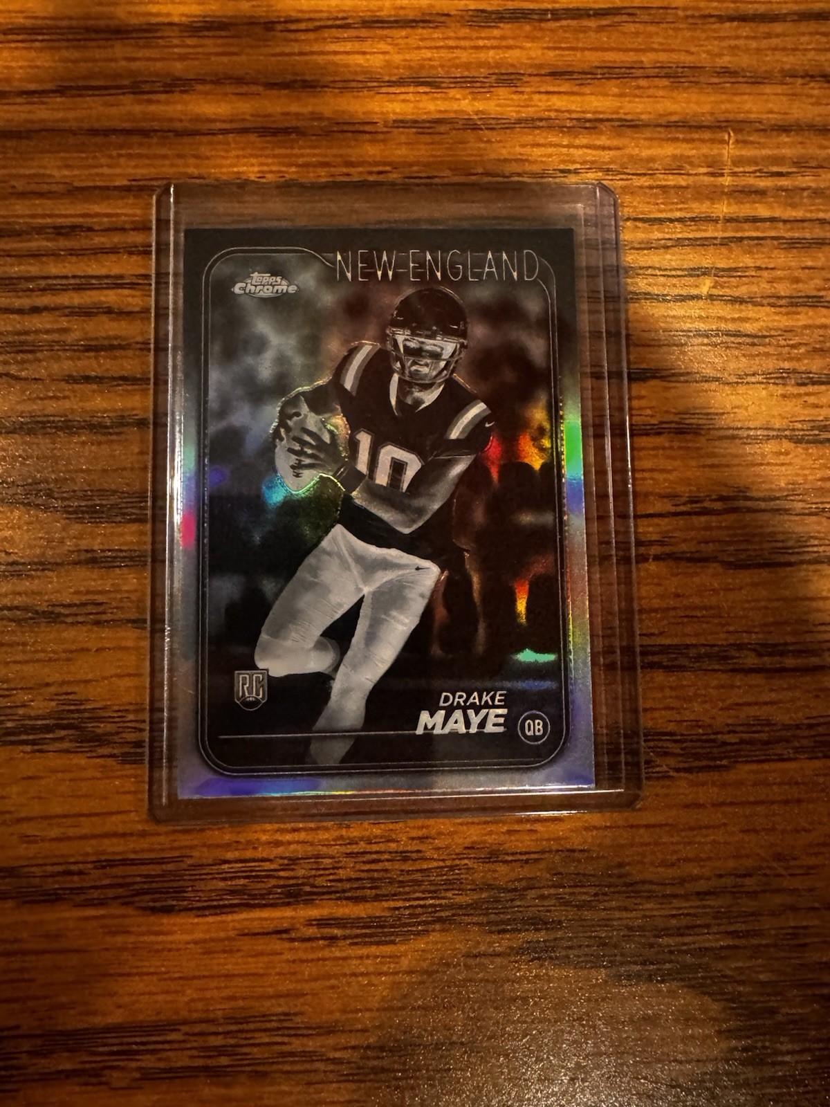 2024 Topps Chrome - Rookies Drake “Drake Maye” Maye #203 Negative Refractor (RC)