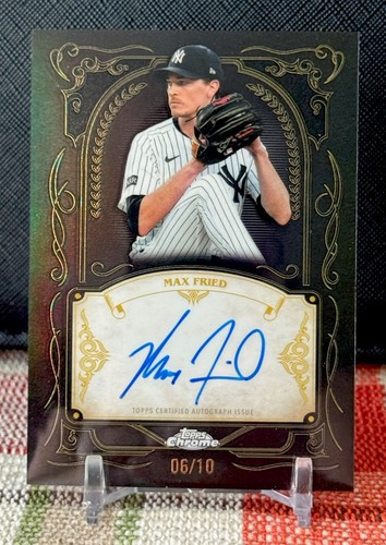 2026 Topps Chrome Max Fried #IS-MF Ink Strokes Auto /10 Black/Gold Yankees 🔥